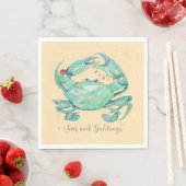 Kerst Krab Strand Servet (Insitu)