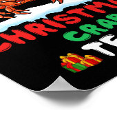 Kerst Krab Team - Krab dragen van Santa Hat Kerstm Poster (Hoek)