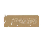 Kerst Kraft Wit Christmas Label (Voorkant)