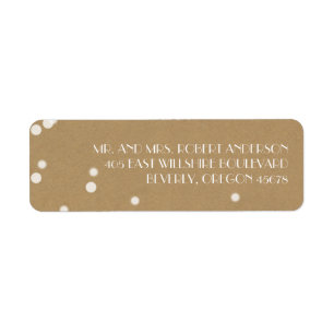 Kerst Kraft Wit Christmas Label