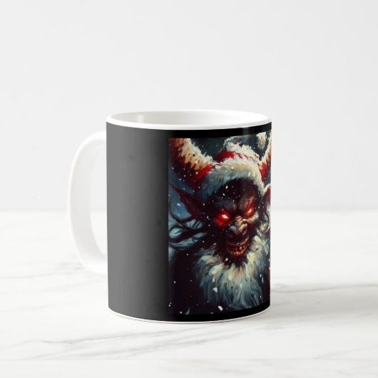 Kerst Krampus 1 Koffiemok (Voorkant links)