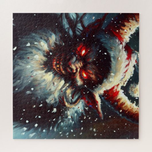 Kerst Krampus (1) Legpuzzel (Horizontaal)