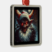 Kerst Krampus 1 Metalen Ornament (Rechts)