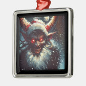 Kerst Krampus 1 Metalen Ornament (Links)