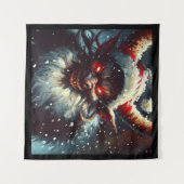 Kerst Krampus 1 Wandkleed (Voorkant (horizontaal))