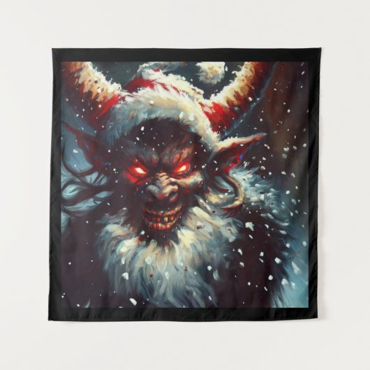 Kerst Krampus 1 Wandkleed (Voorkant)