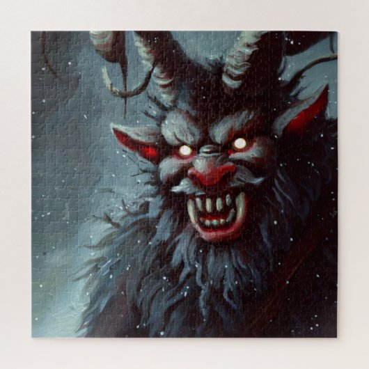 Kerst Krampus (2) Legpuzzel (Verticaal)