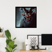 Kerst Krampus 2 Poster (Thuiskantoor)