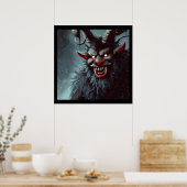Kerst Krampus 2 Poster (Keuken)