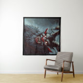 Kerst Krampus 2 Wandkleed (In Situ (horizontaal))