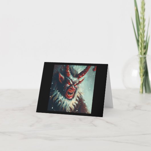 Kerst Krampus 3 Feestdagen Kaart (Voorkant)