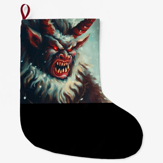 Kerst Krampus 3 Grote Kerstsok (Voorkant)