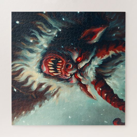 Kerst Krampus (3) Legpuzzel (Horizontaal)