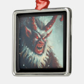Kerst Krampus 3 Metalen Ornament (Links)