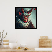 Kerst Krampus 3 Poster (Keuken)