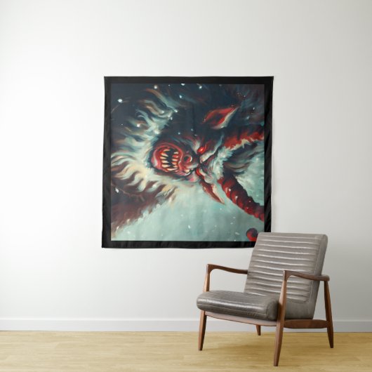 Kerst Krampus 3 Wandkleed (In Situ (horizontaal))