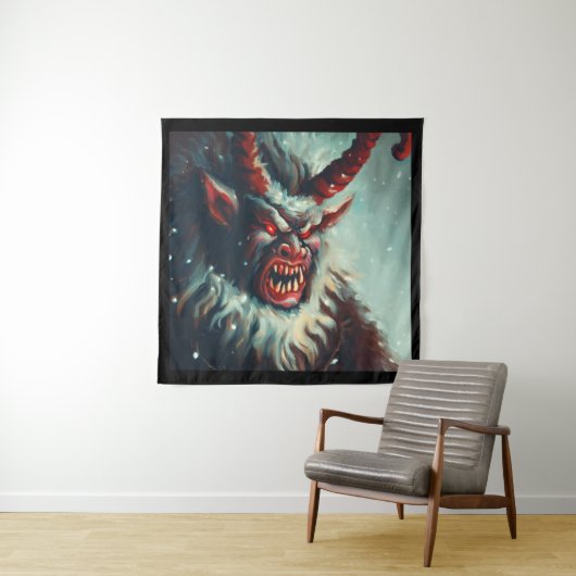 Kerst Krampus 3 Wandkleed (In situ)