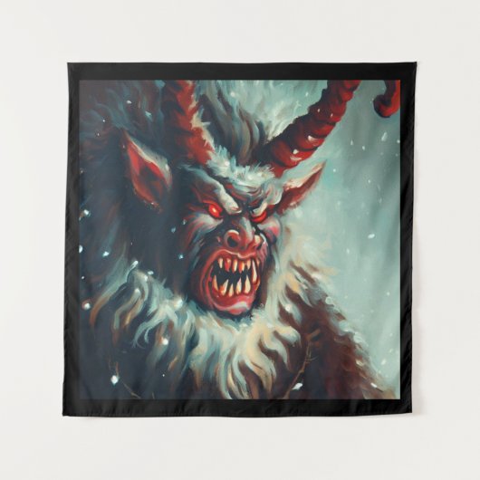 Kerst Krampus 3 Wandkleed (Voorkant)