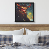 Kerst Krampus 4 Canvas Afdruk (Insitu (Slaapkamer))