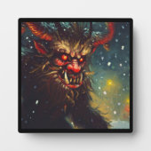 Kerst Krampus 4 Fotoplaat (Voorkant)
