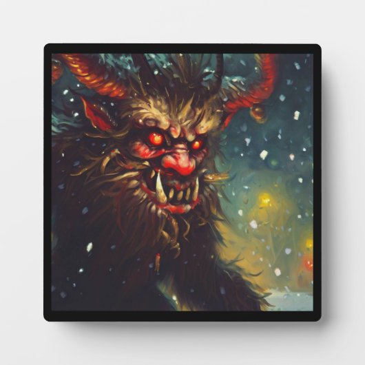 Kerst Krampus 4 Fotoplaat (Voorkant)