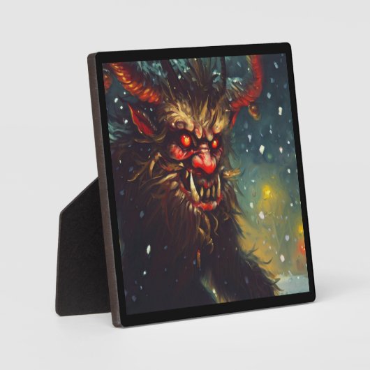 Kerst Krampus 4 Fotoplaat (Voorkant)