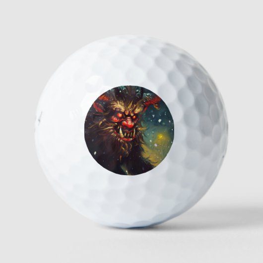 Kerst Krampus (4) Golfballen (Voorkant)