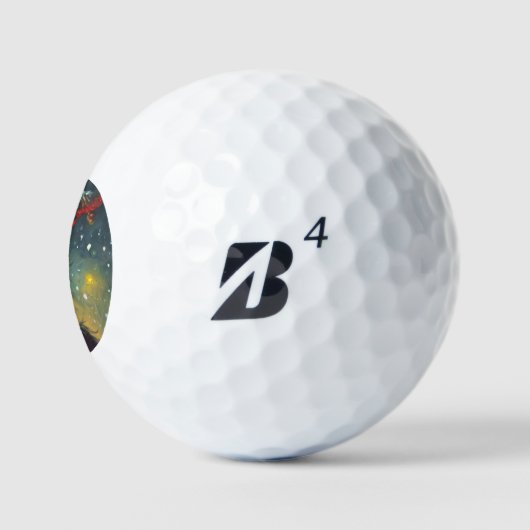 Kerst Krampus (4) Golfballen (Logo)