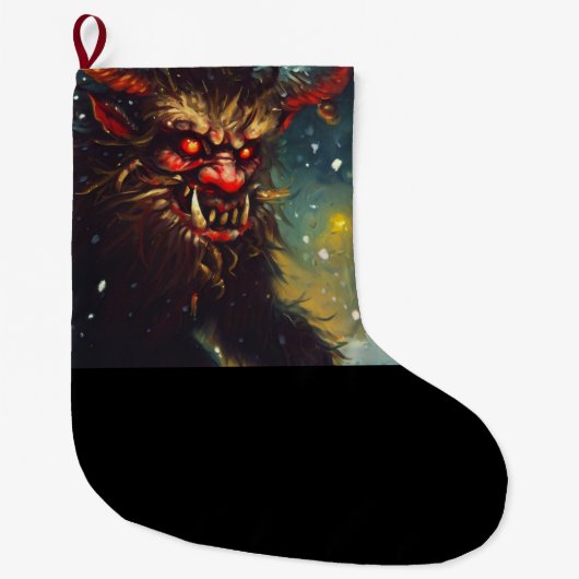 Kerst Krampus 4 Grote Kerstsok (Voorkant)