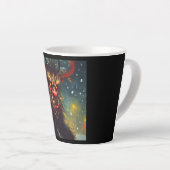 Kerst Krampus 4 Latte Mok (Rechterhoek)