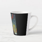 Kerst Krampus 4 Latte Mok (Rechts)