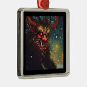 Kerst Krampus 4 Metalen Ornament (Rechts)