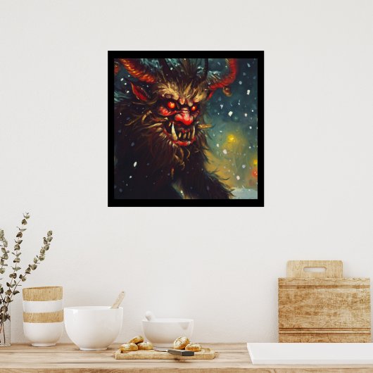 Kerst Krampus 4 Poster (Keuken)