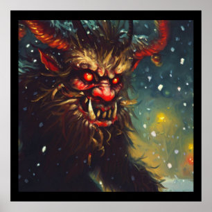 Kerst Krampus 4 Poster
