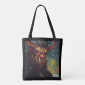 Kerst Krampus 4 Tote Bag (Achterkant)