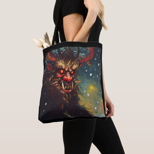 Kerst Krampus 4 Tote Bag (Dichtbij)