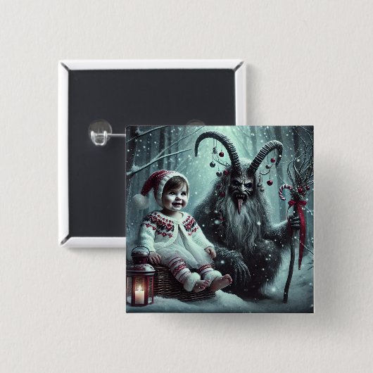 Kerst Krampus Button (Voorkant /achterkant)