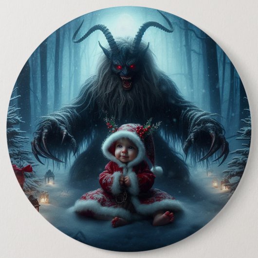 Kerst Krampus Button (Voorkant)