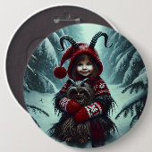 Kerst Krampus Button (Voorkant /achterkant)