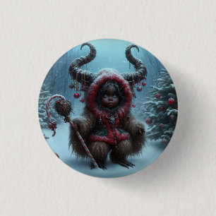 Kerst Krampus Button