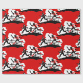 kerst krampus cadeaupapier (Vlak)