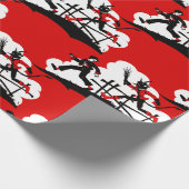 kerst krampus cadeaupapier (Hoek)