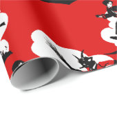 kerst krampus cadeaupapier (Rol Hoek)