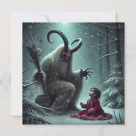 Kerst Krampus Flat Holiday Kaart