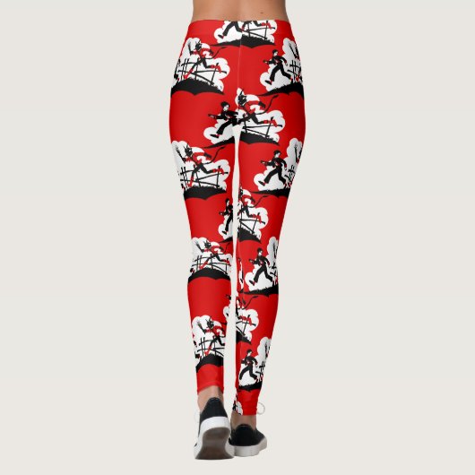 kerst krampus leggings (Achterkant)