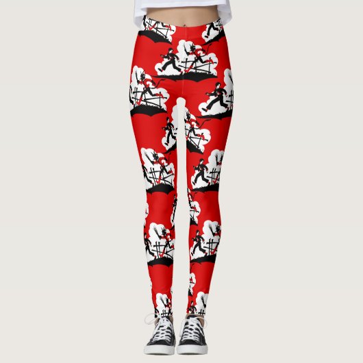 kerst krampus leggings (Voorkant)