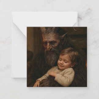 Kerst Krampus Notitiekaartje