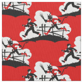 kerst krampus stof (Close Up)