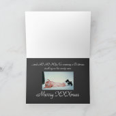 Kerst-krans, De tijden zijn zwaar vandaag; de... Feestdagen Kaart (Binnen)