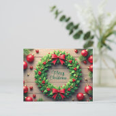 Kerst Krans Feestdagenkaart